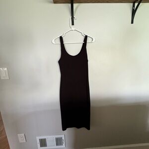 Forever 21 black ribbed dress